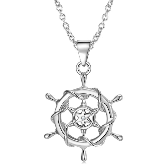 Rudder Wheel Necklace