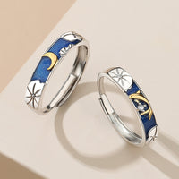 Lotus Pond Moonlight Couple Ring