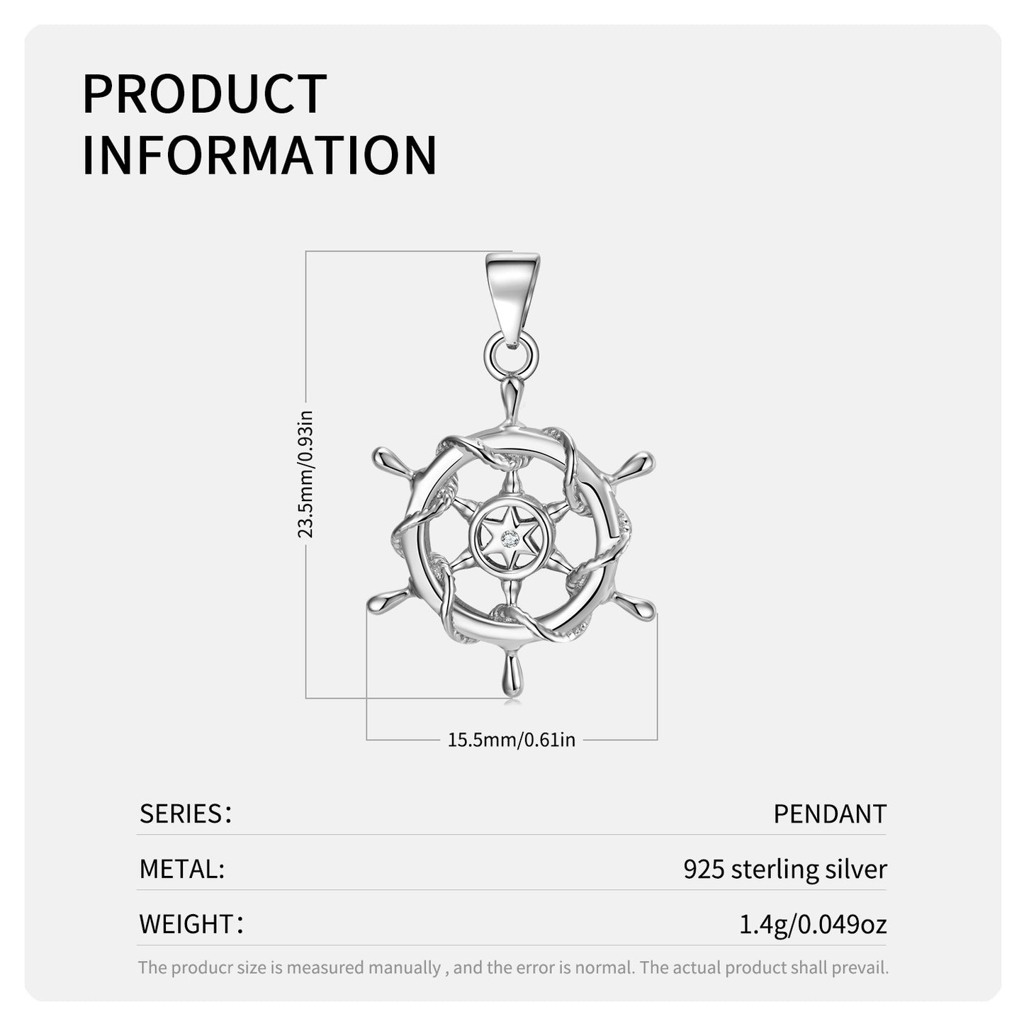 Rudder Wheel Necklace