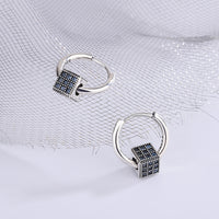 Zirconium Square Earrings