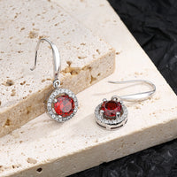 Pomegranate Red Earrings