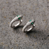 Green-eyed Snake Earring