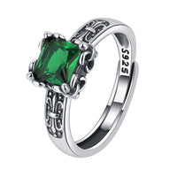 Green Royal Emblem Ring