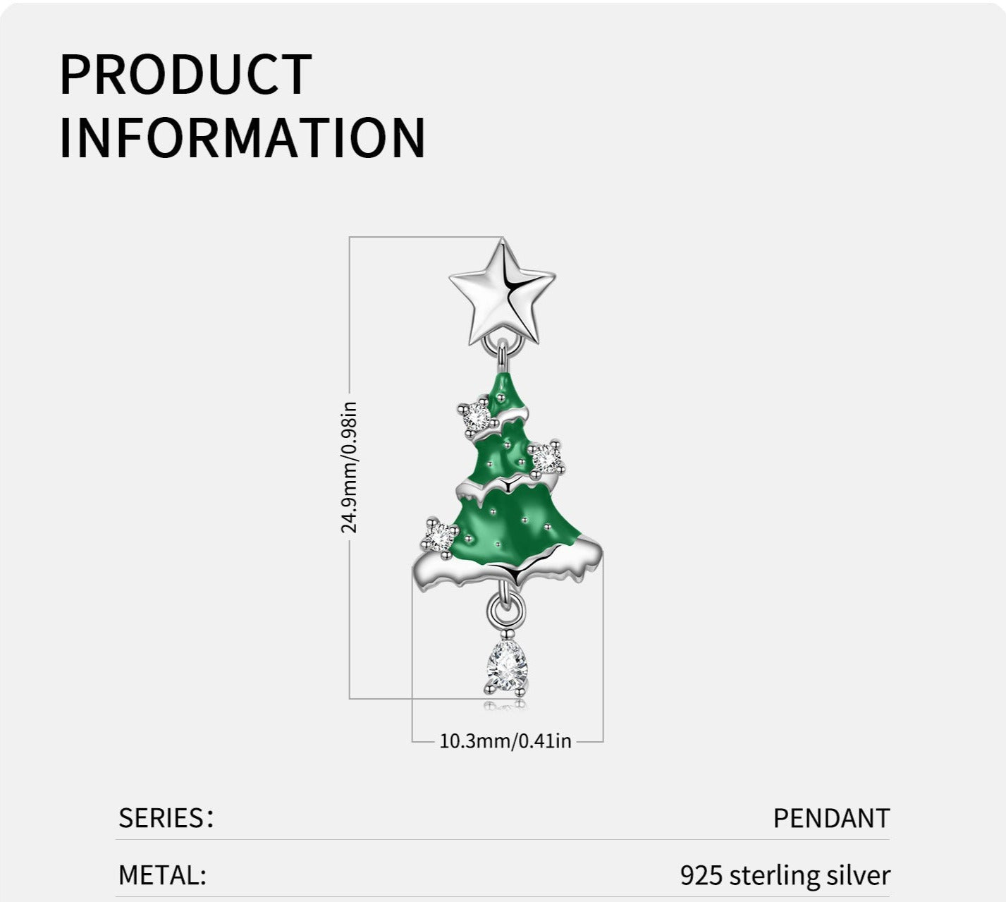 Christmas Tree Necklace