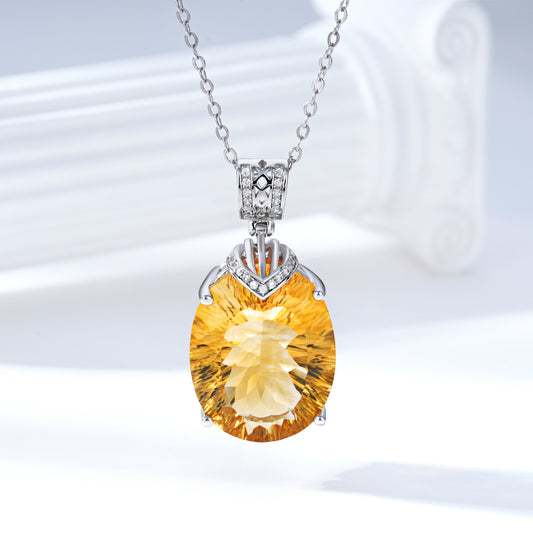 Elegant Natural Topaz Necklace