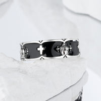 Black Iris Crown Ring
