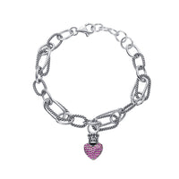 Chain with Vintage Crown Love Bracelet