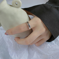 Snow Leopard Blue Eyes Ring