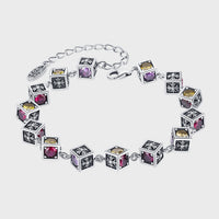 Square Cross Rainbow Bracelet