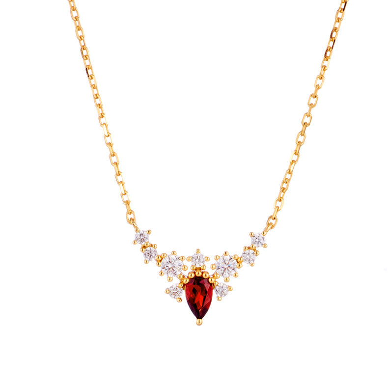 Red pomegranate blossom Necklace