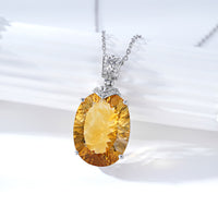 Elegant Natural Topaz Necklace