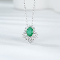 Emerald Luminous Leaf Necklace