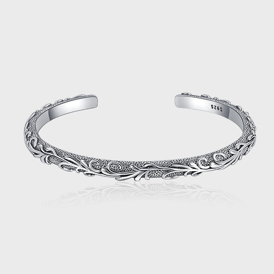 Carved Grass Bracelet