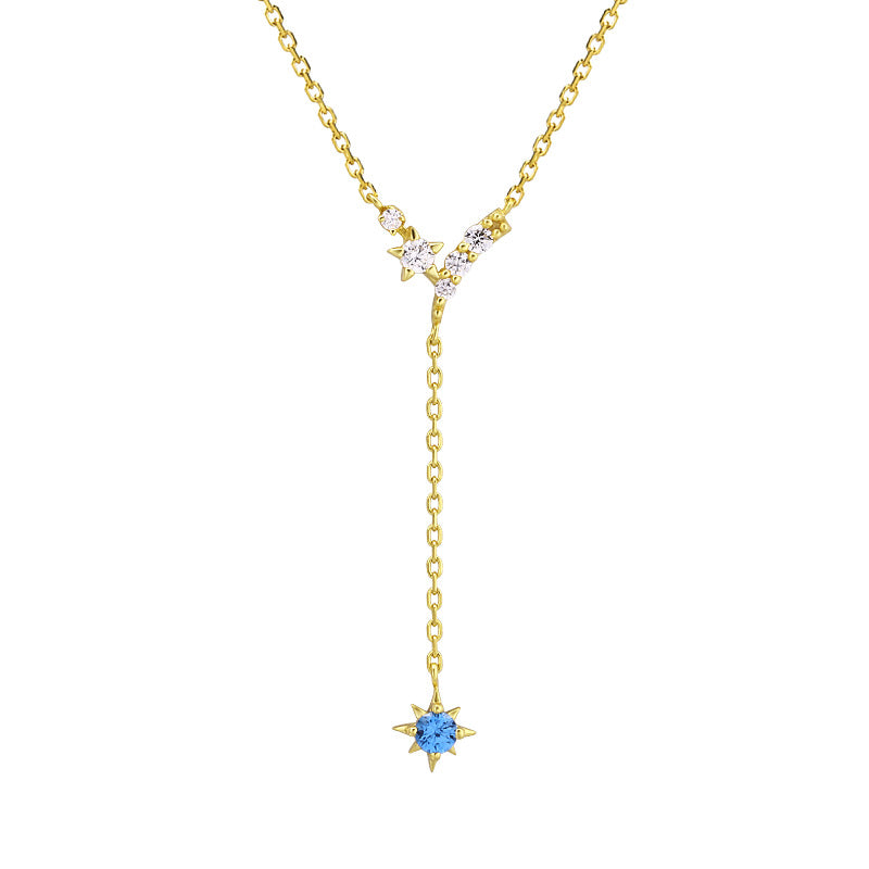 Five-pointed Star Y-shaped Tassel Necklace
