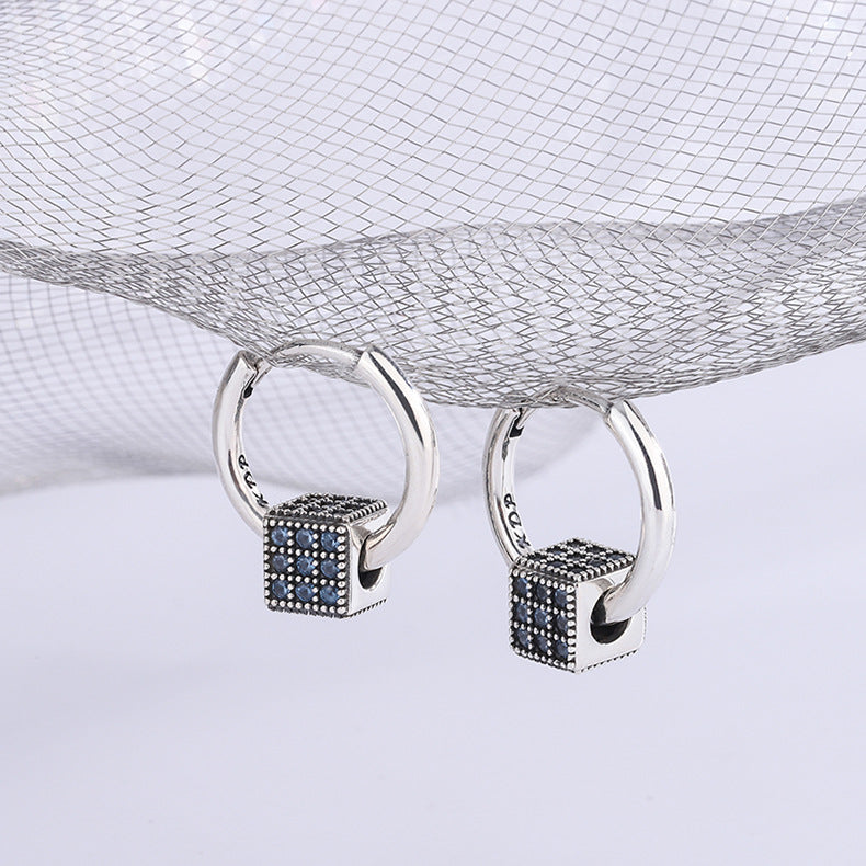 Zirconium Square Earrings