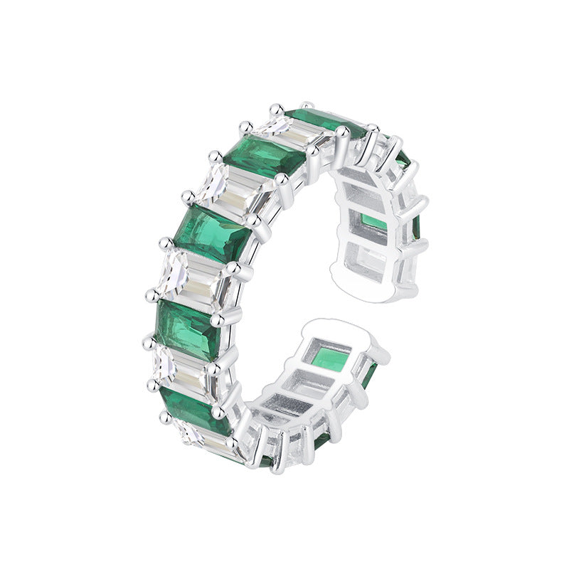 Square Emerald Ring