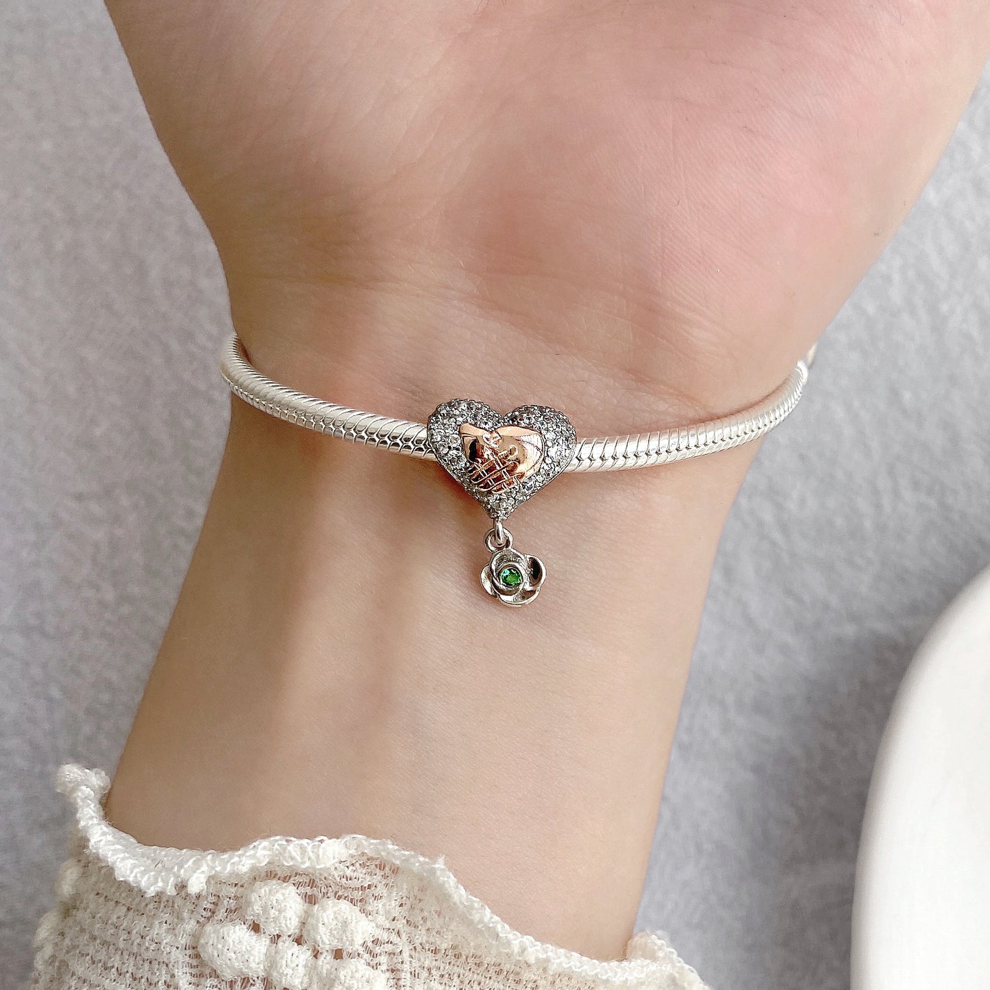 Mother & Children Hands Beads