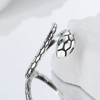 Green Eye Snake Ring