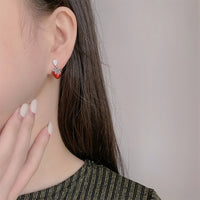 Simple Drip Strawberry Earring