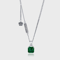 Royal Emerald Crown Necklace