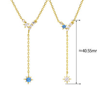 Five-pointed Star Y-shaped Tassel Necklace