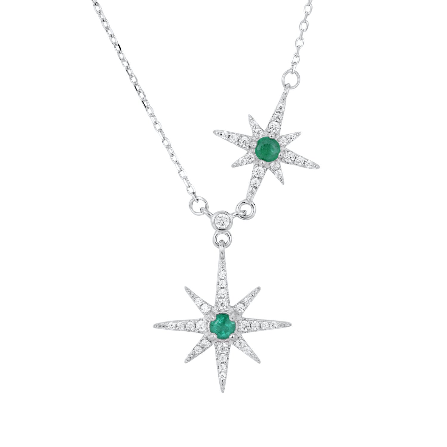 Stellar Emerald Sparkle Necklace