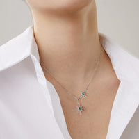 Stellar Emerald Sparkle Necklace