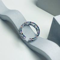 Vintage Square Pattern Ring