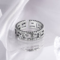 Vintage Square Pattern Ring