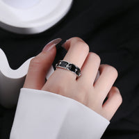 Black Iris Crown Ring