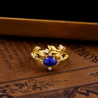 Hollow-out Leaf Ring