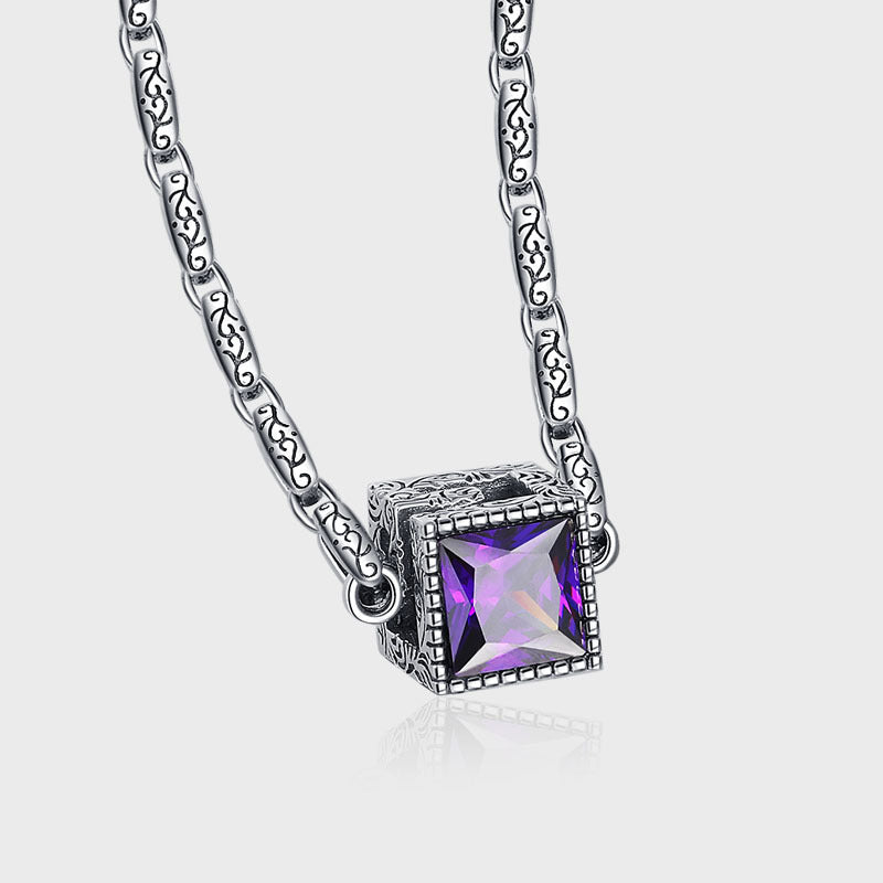 Large G Cubic Necklace